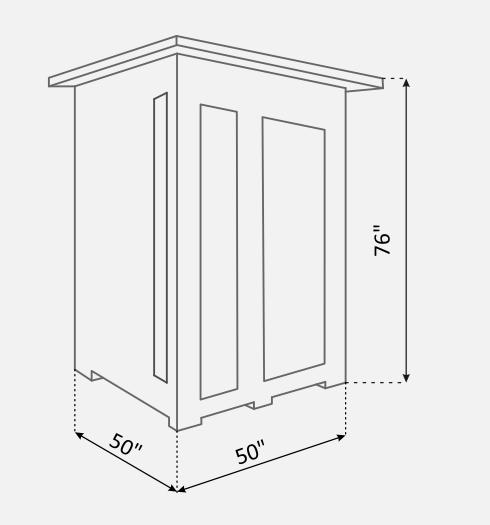Enlighten Diamond 2-Person Indoor Hybrid Sauna - both Infrared and Traditional heating