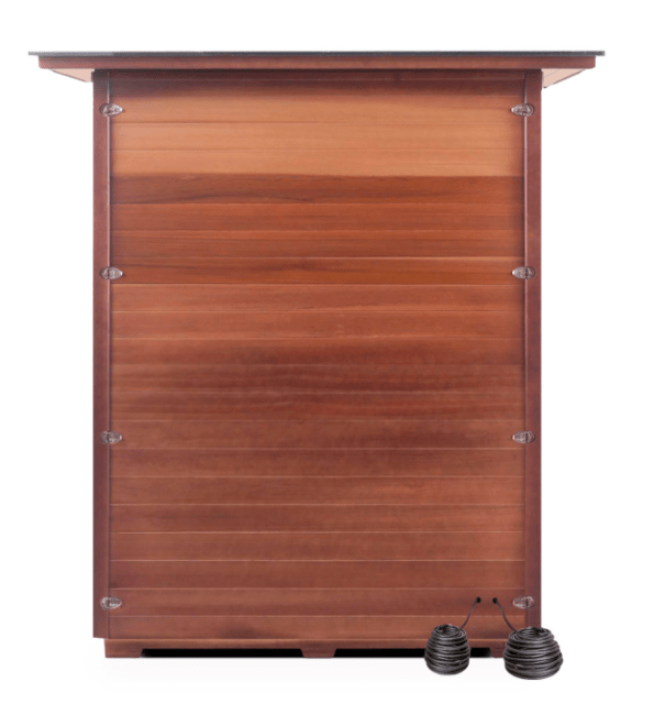 Enlighten Diamond 2-Person Outdoor Hybrid Sauna - both Infrared and Traditional Heating