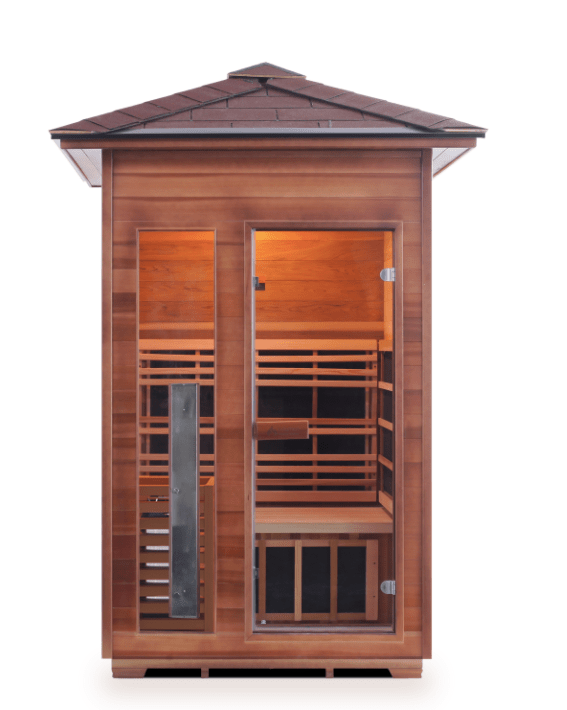 Enlighten H-17376 Peak Diamond 2-Person Outdoor Hybrid Sauna - both Infrared and Traditional Heating