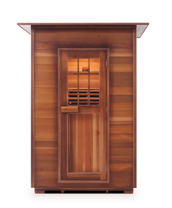 Enlighten HI-16376 Sapphire 2-Person Indoor Hybrid Sauna - both Infrared and Traditional Heating