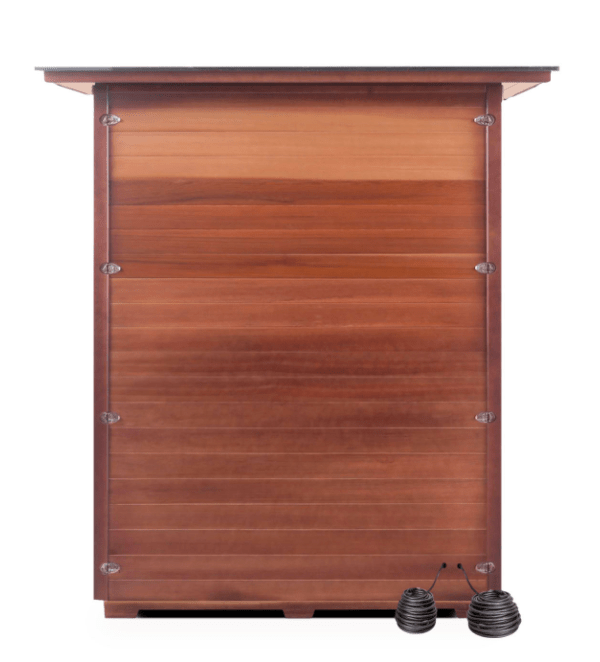Enlighten HI-16376 Sapphire 2-Person Indoor Hybrid Sauna - both Infrared and Traditional Heating