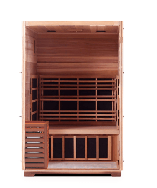 Enlighten HI-16376 Sapphire 2-Person Indoor Hybrid Sauna - both Infrared and Traditional Heating