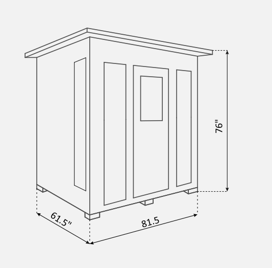 Enlighten I-19378 Rustic Indoor 5-Person Full Spectrum Infrared Sauna