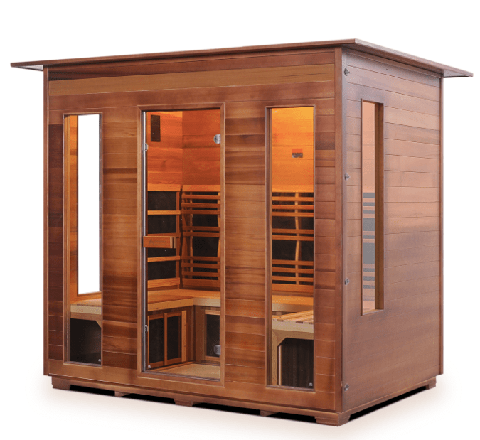 Enlighten I-19378 Rustic Indoor 5-Person Full Spectrum Infrared Sauna
