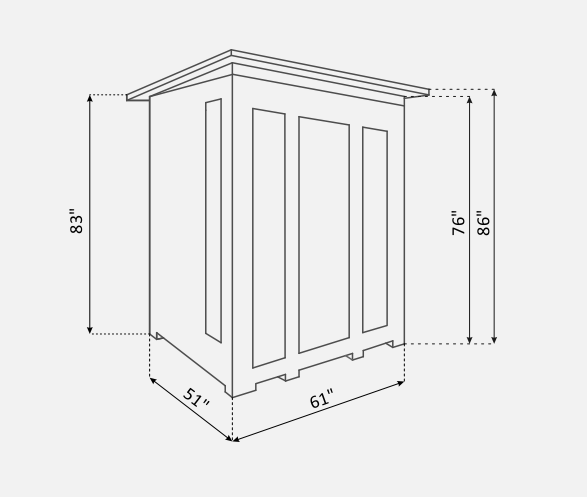 Enlighten RUSTIC Outdoor 3-Person Full Spectrum Infrared Sauna