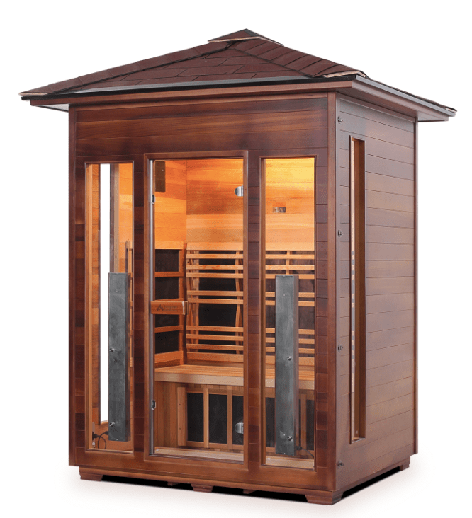 Enlighten RUSTIC Outdoor 3-Person Full Spectrum Infrared Sauna