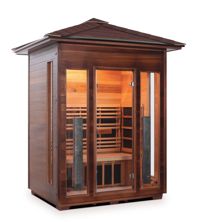 Enlighten RUSTIC Outdoor 3-Person Full Spectrum Infrared Sauna