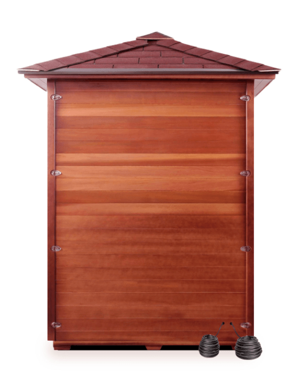 Enlighten Sapphire 2-Person Outdoor Hybrid Infrared and Traditional Sauna