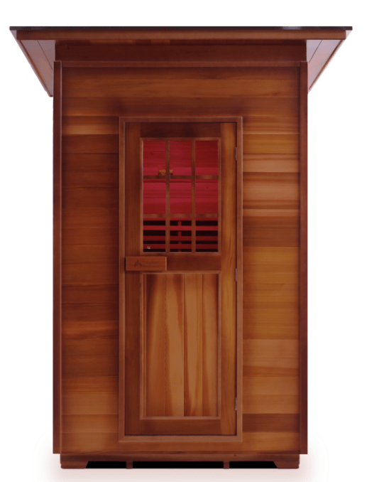 Enlighten Sapphire 2-Person Outdoor Hybrid Infrared and Traditional Sauna