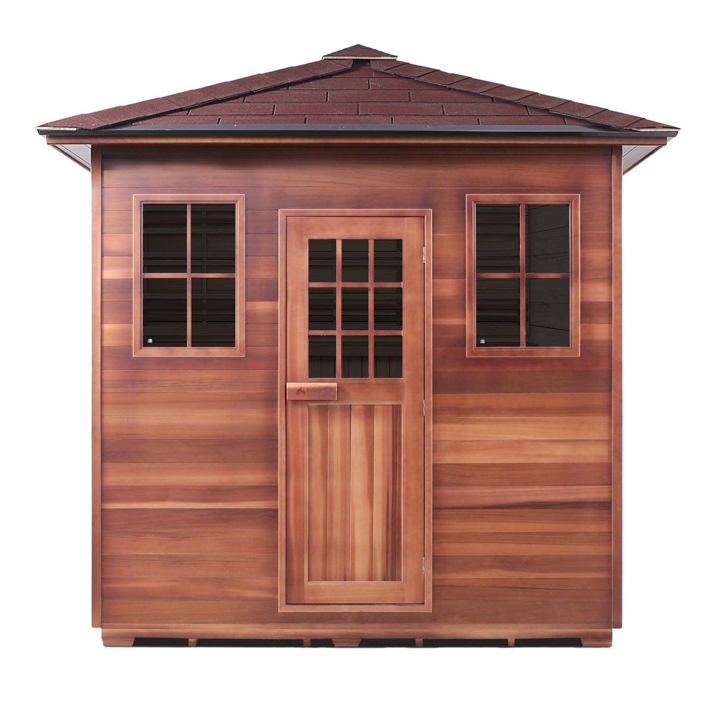Enlighten T-56677 Peak Roof Moonlight Outdoor 8-Person Traditional Dry Sauna