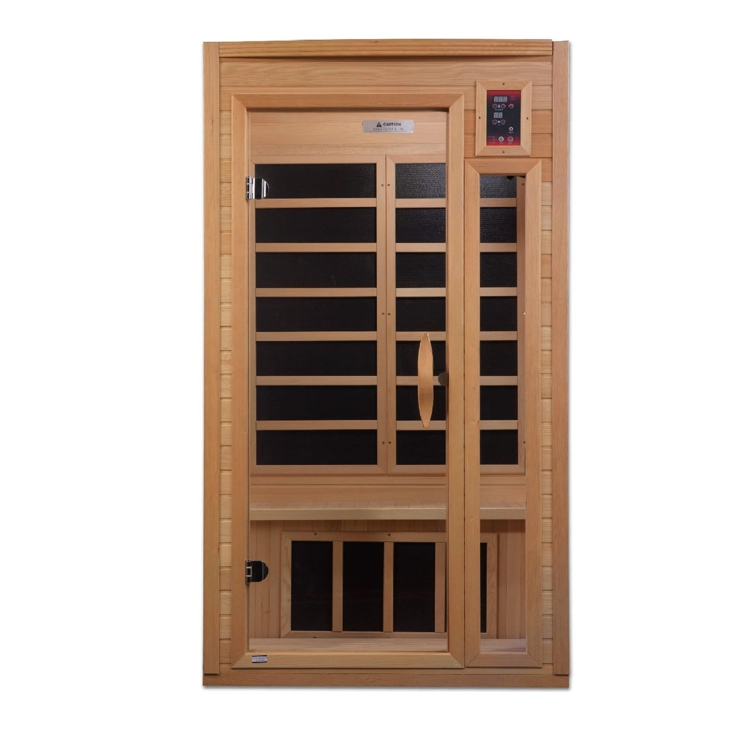Golden Designs GDI-6106-01 Elite Golden Designs "Barcelona Select Elite" 1-2-person PureTech™ Near Zero Far Infrared Sauna Canadian Hemlock