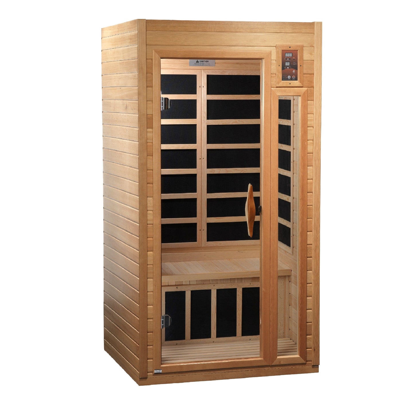 Golden Designs GDI-6106-01 Elite Golden Designs "Barcelona Select Elite" 1-2-person PureTech™ Near Zero Far Infrared Sauna Canadian Hemlock