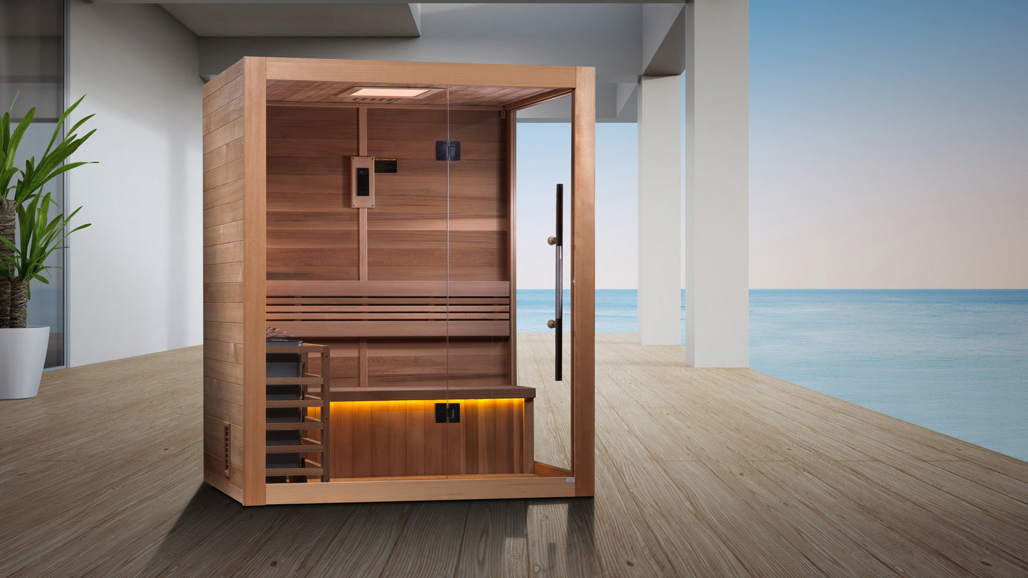 Golden Designs GDI-7202-01 Golden Designs "Hanko Edition" 2-3 Person Traditional Steam Sauna