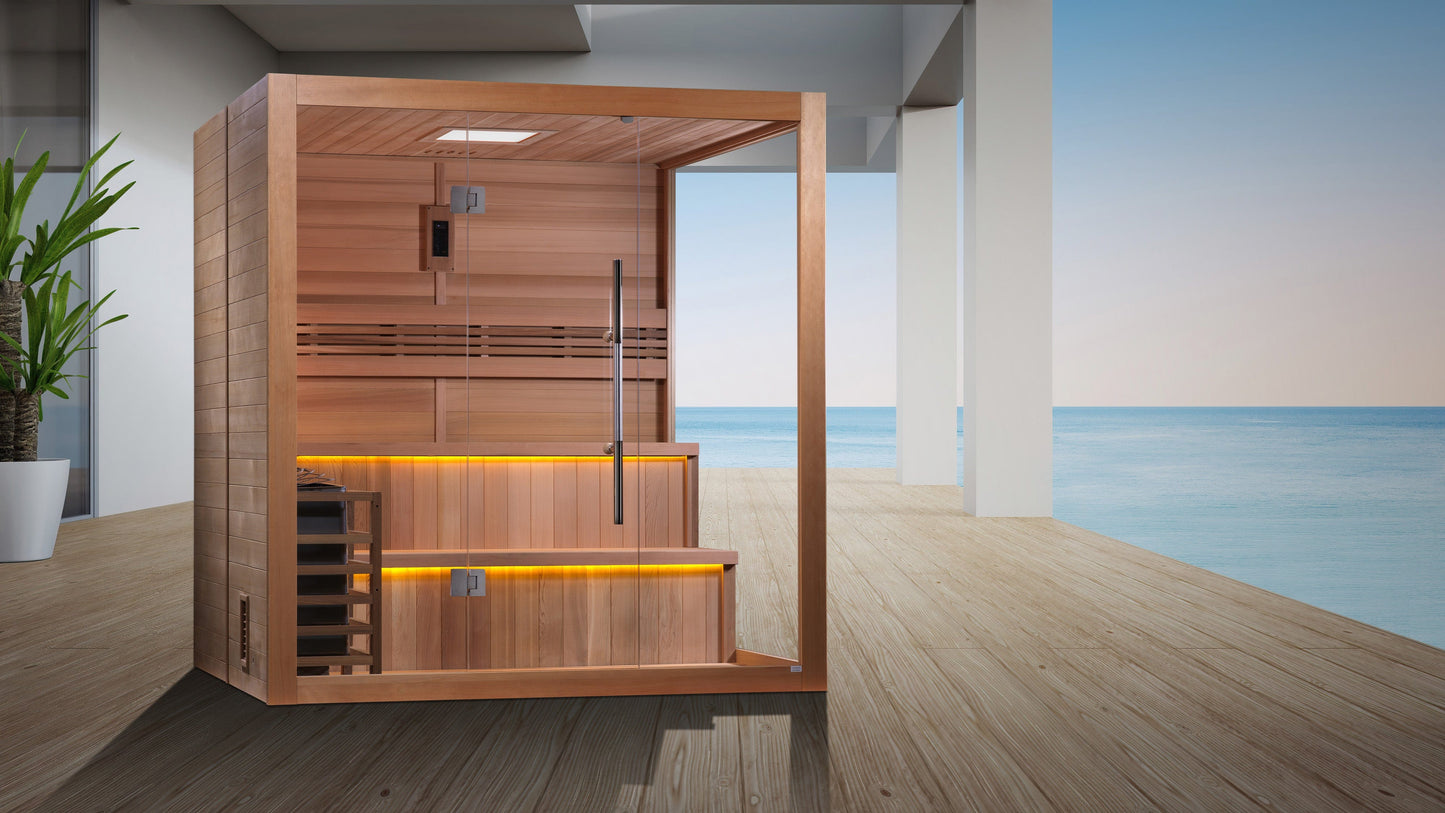 Golden Designs GDI-7206-01 Golden Designs "Kuusamo" 4-6 Person Traditional Steam Sauna