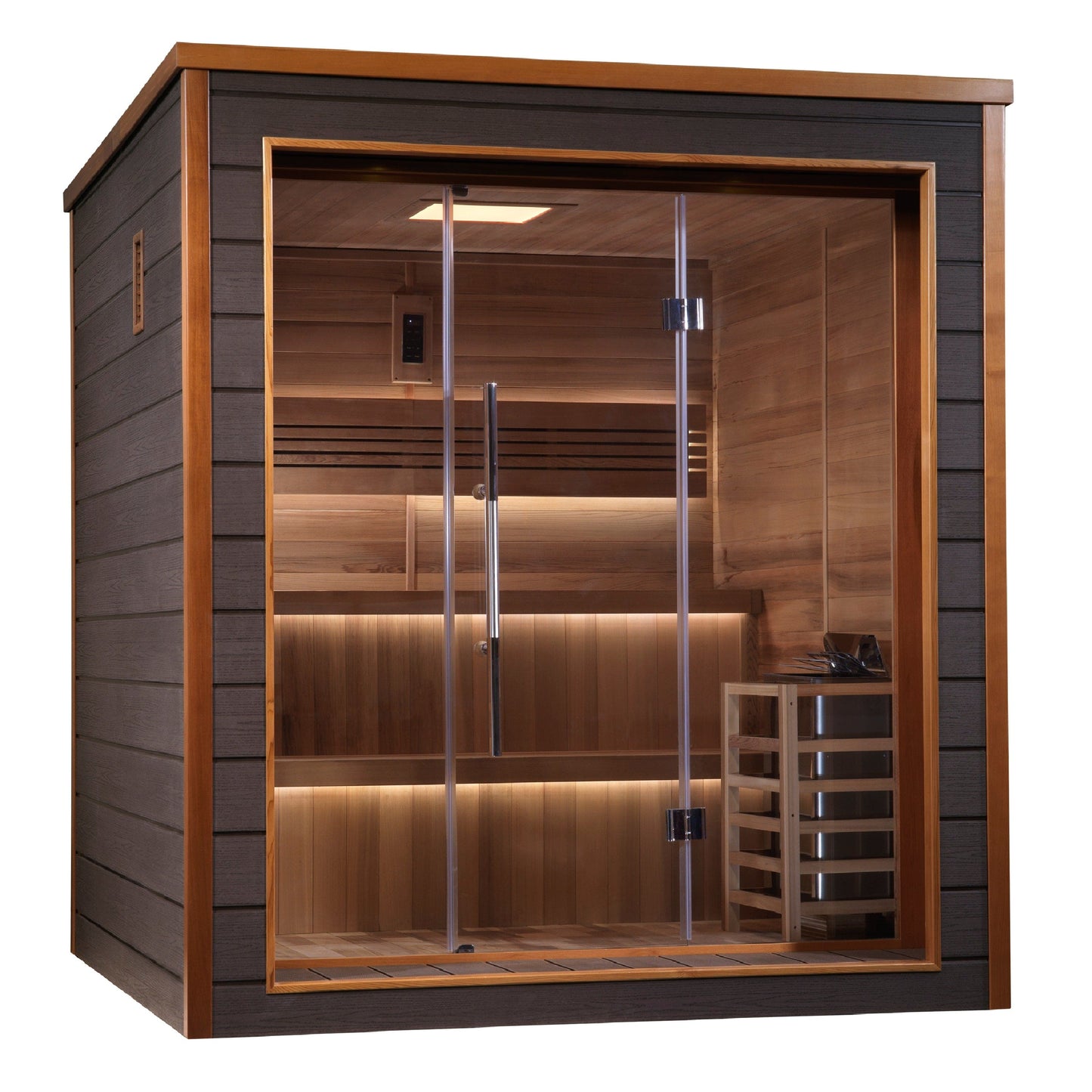 Golden Designs GDI-8206-01 Golden Designs "Bergen" 6-Person Outdoor-Indoor Traditional Sauna