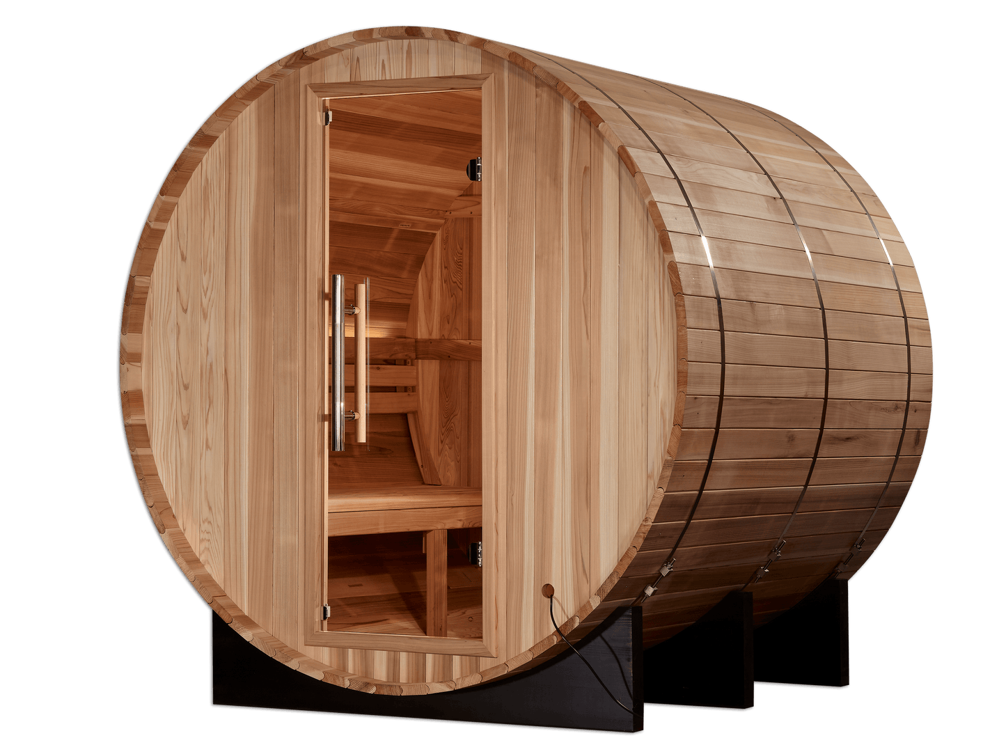 Golden Designs GDI-B004-01 Golden Designs "Arosa" 4-Person Barrel Traditional Sauna
