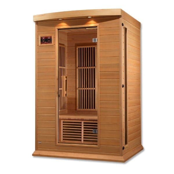 Maxxus Sauna MX-K206-01 Maxxus 2 Person Low EMF FAR Infrared Carbon Canadian Hemlock Sauna