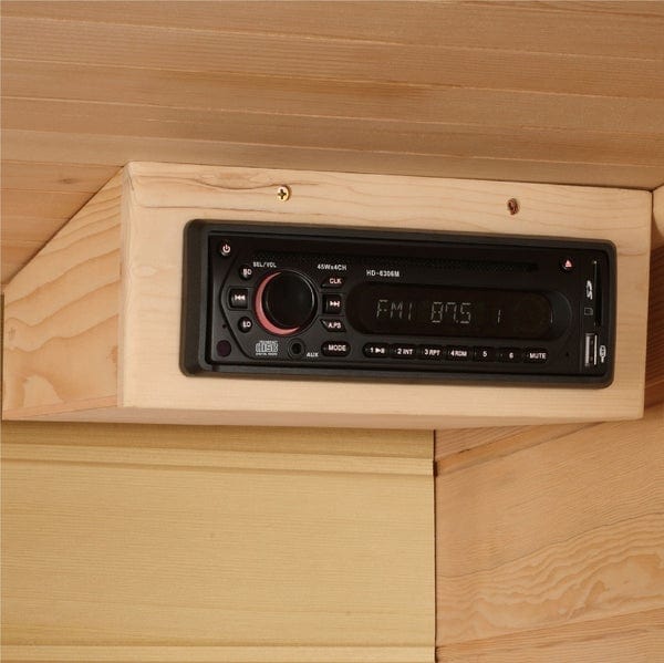 Maxxus Sauna MX-K206-01 Maxxus 2 Person Low EMF FAR Infrared Carbon Canadian Hemlock Sauna