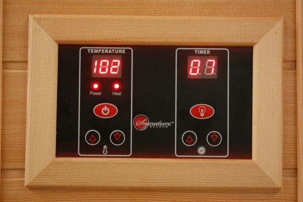 Maxxus Sauna MX-K206-01-ZF Maxxus 2 Person Near Zero EMF FAR Infrared Carbon Canadian Hemlock Sauna