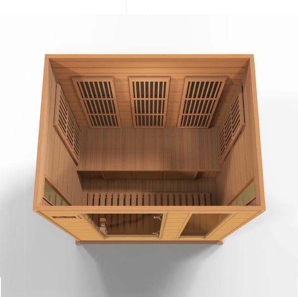 Maxxus Sauna MX-K306-01-CED Maxxus 3-Person Low EMF FAR Infrared Carbon Canadian Red Cedar Sauna