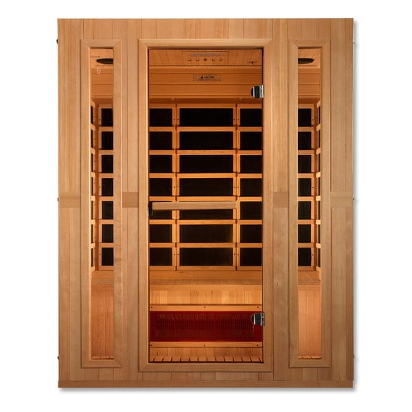Maxxus Sauna MX-LS3-01 Maxxus "Trinity" Dual Tech 3-person Infrared Sauna - Low EMF, Canadian Hemlock