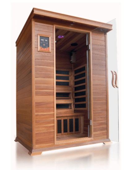 SunRay HL200K Sierra Sierra Indoor 2-Person Infrared Sauna - with Cedar wood, Carbon Heaters
