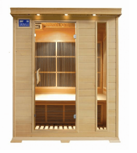 SunRay HL300C Aspen Aspen Indoor 3-Person Sauna - with Canadian Hemlock wood & Carbon Heaters