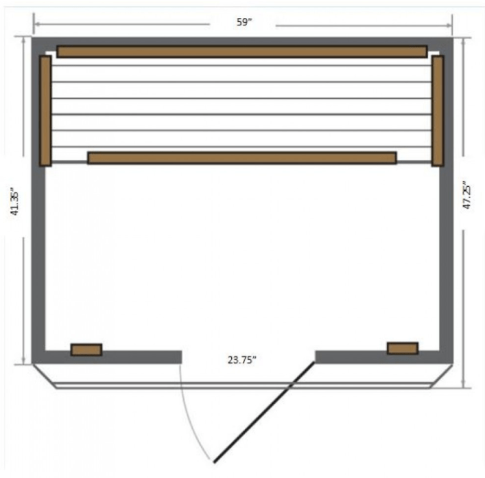 SunRay HL300K Savannah Savannah Indoor 3-Person Sauna - with Cedar Wood, Carbon Heaters