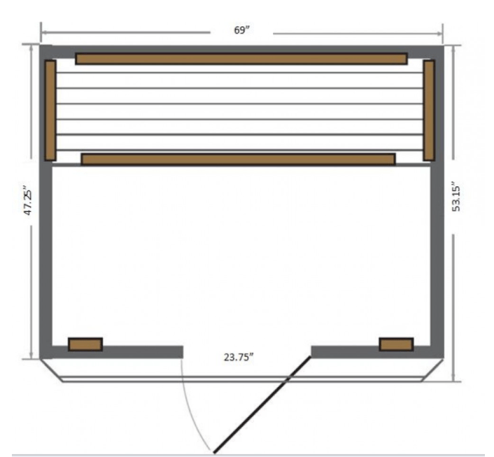 SunRay HL400K Sequioa Sequoia Indoor 4-Person Sauna - with Cedar wood & Carbon Heaters