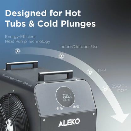 Aleko Arctica Cold Plunge Chiller – 0.8HP