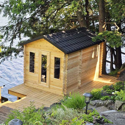 CT Georgian Cabin Sauna w/ Changeroom, Electric Heating option & Accessories