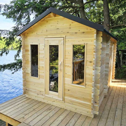 CT Georgian Cabin Sauna w/ Changeroom, Electric Heating option & Accessories