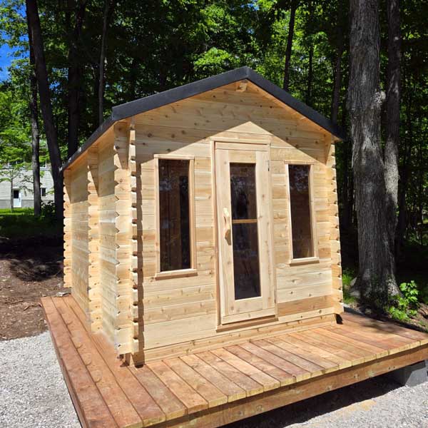 CT Georgian Cabin Sauna w/ Changeroom, Electric Heating option & Accessories
