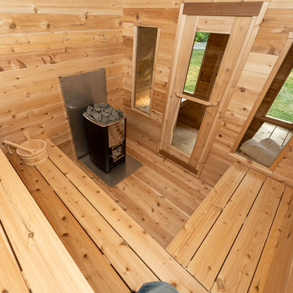 CT Georgian Cabin Sauna w/ Changeroom, Wood Burning stove & Accessories