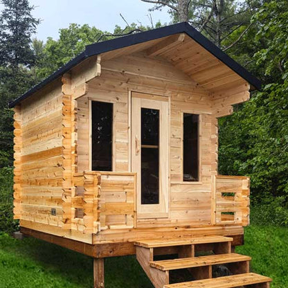 CT Georgian Cabin Sauna with Porch, Electric Heating option and Accessories