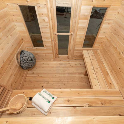CT Georgian Cabin Sauna w/ Changeroom, Electric Heating option & Accessories