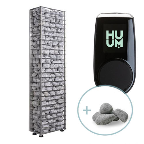 HUUM CLIFF Mini Series 4kW Sauna Heater Package - Stones & Wifi controller included