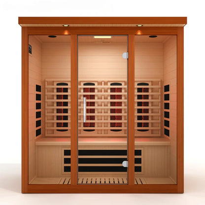 ***New 2026 Model*** Dynamic "Vila Grande" 4 Person Full Spectrum Nero Zero EMF FAR IR Sauna