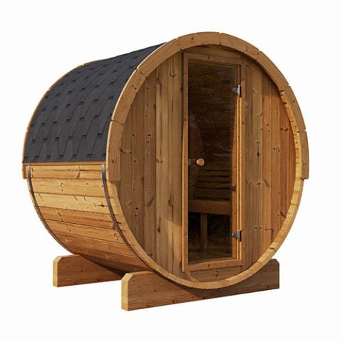 SaunaLife ERGO E6 Series Backyard 3-Person Sauna Barrel