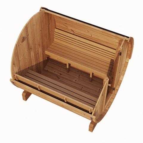 SaunaLife ERGO E8 6-Person Barrel Sauna