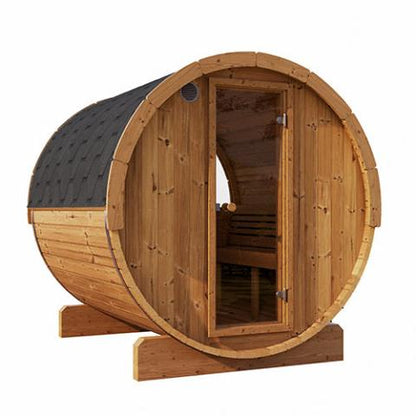 SaunaLife ERGO E6W 3-Person Barrel Sauna w/ Window