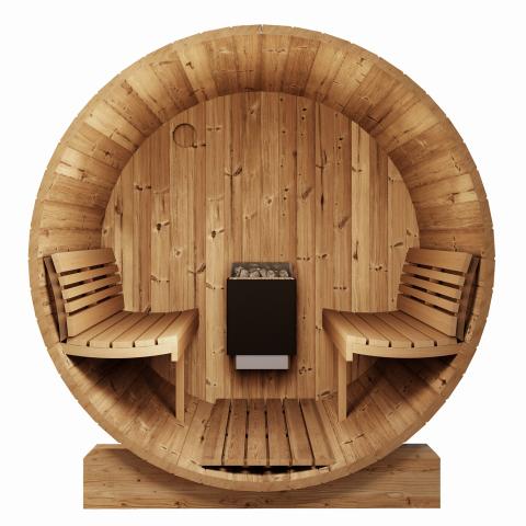 SaunaLife ERGO E8 6-Person Barrel Sauna