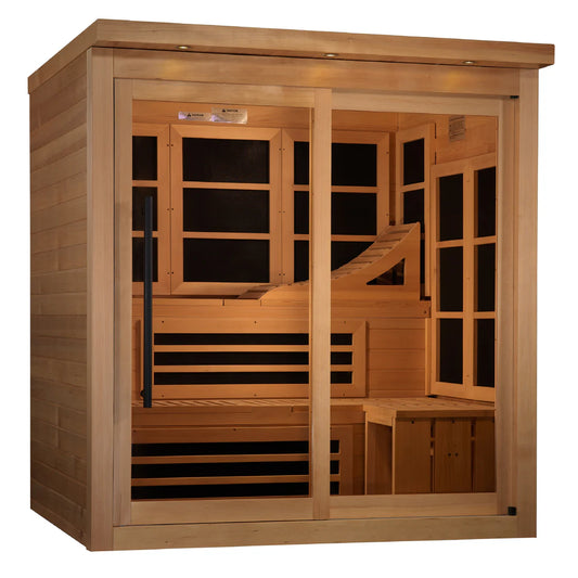 Golden Designs "Near Zero EMF Edition" 6 Person Indoor Far Infrared Sauna