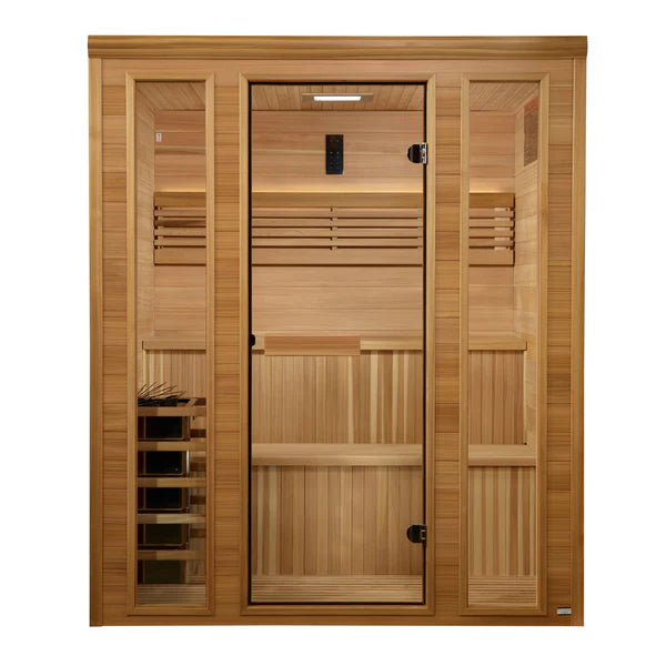 2025 Golden Designs "Engelberg" 4–6 Person Traditional Steam Sauna – Pacific Clear Cedar