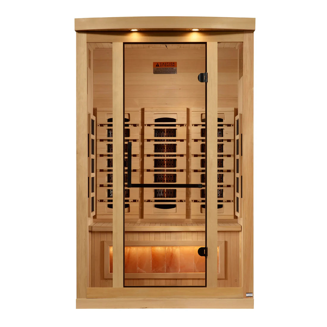 Golden Designs"Reserve Edition" 2 Person Full Spectrum Sauna with Himalayan Salt Bar