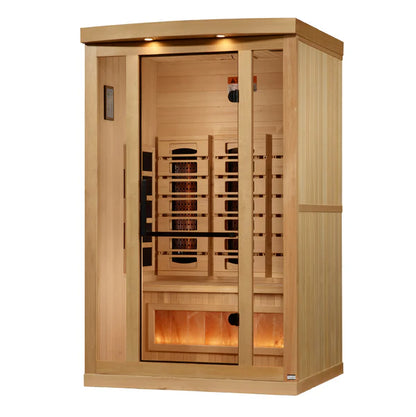 Golden Designs"Reserve Edition" 2 Person Full Spectrum Sauna with Himalayan Salt Bar