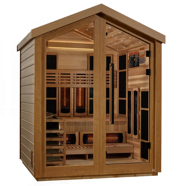 Golden Designs "Loviisa" 3-Person Outdoor Hybrid Sauna