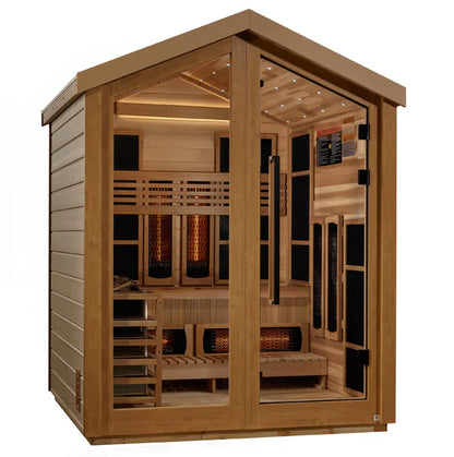 Golden Designs "Loviisa" 3-Person Outdoor Hybrid Sauna