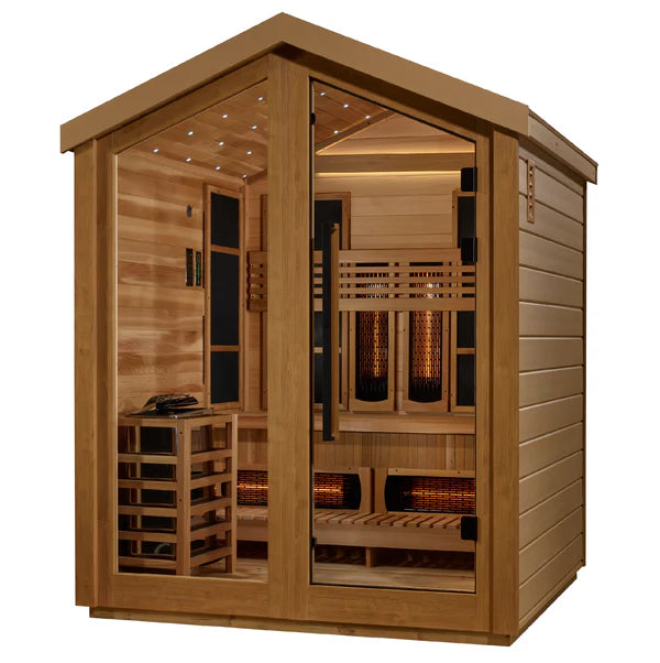 Golden Designs "Loviisa" 3-Person Outdoor Hybrid Sauna