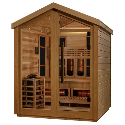 Golden Designs "Loviisa" 3-Person Outdoor Hybrid Sauna